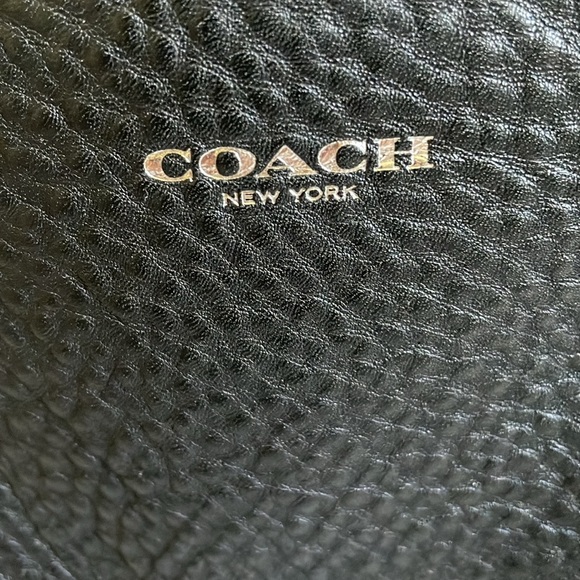 Coach Bleecker Edgepaint Leather Preston Satchel 30165 Silver/Black/White - Picture 14 of 14